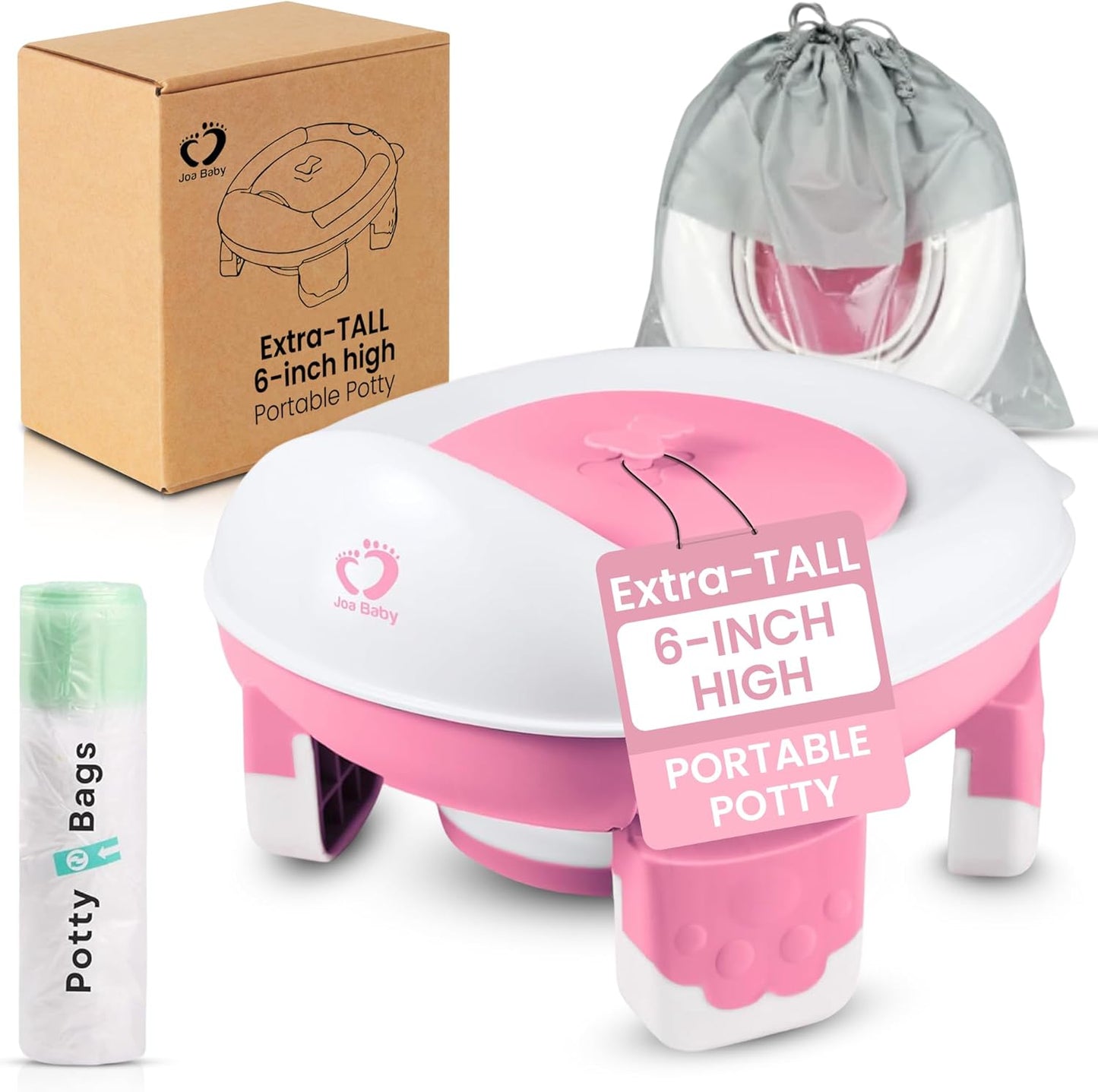FGQuelle extra tall portable toddler potty seat front view