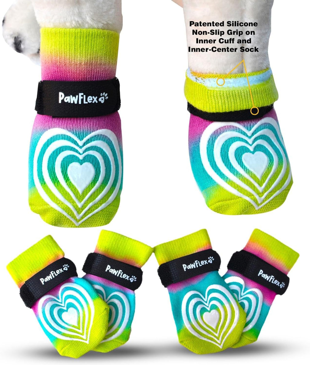 Medical Therapeutic Double Sided Non-Slip Cotton Dog Socks | PawFlex Comfy Pawz Silicone Grip on Inner Cuff No Twisting or Sliding Off | Senior & Disabled Dog Traction Control |Pet Paw Protection - Image 11