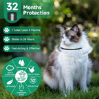 Black waterproof cat flea collar on a surface