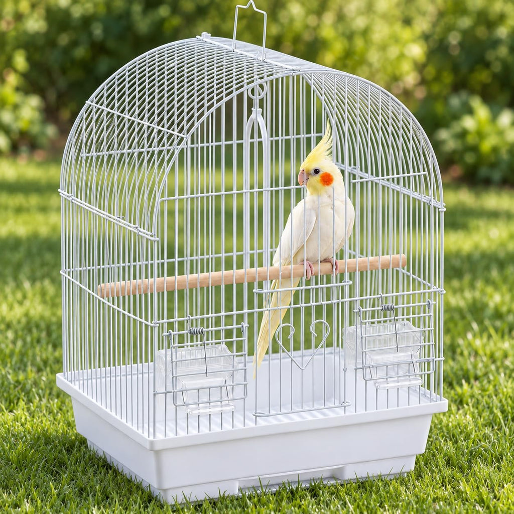 Small Bird Cage, Lightweight Hanging Travel Cage with Removable Tray - Image 9