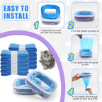 Astrallgn durable cat litter disposal cartridge refill packs