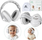 Beboan 2-in-1 baby ear muffs front view for noise protection