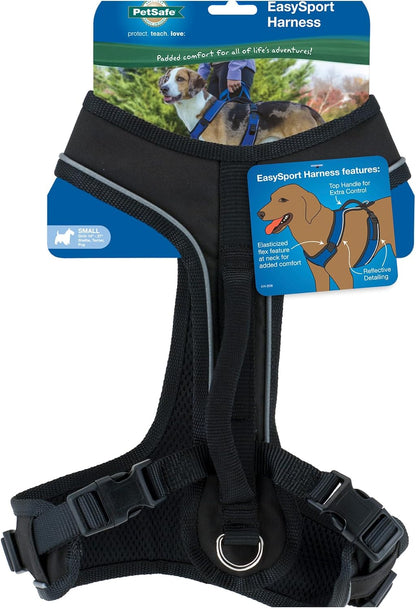 PetSafe EasySport Harness Padded Straps Fully Adjustable Elastic Neckline Best for Athletic Dogs Top Handle for Quick Control - Medium - Teal - Image 14