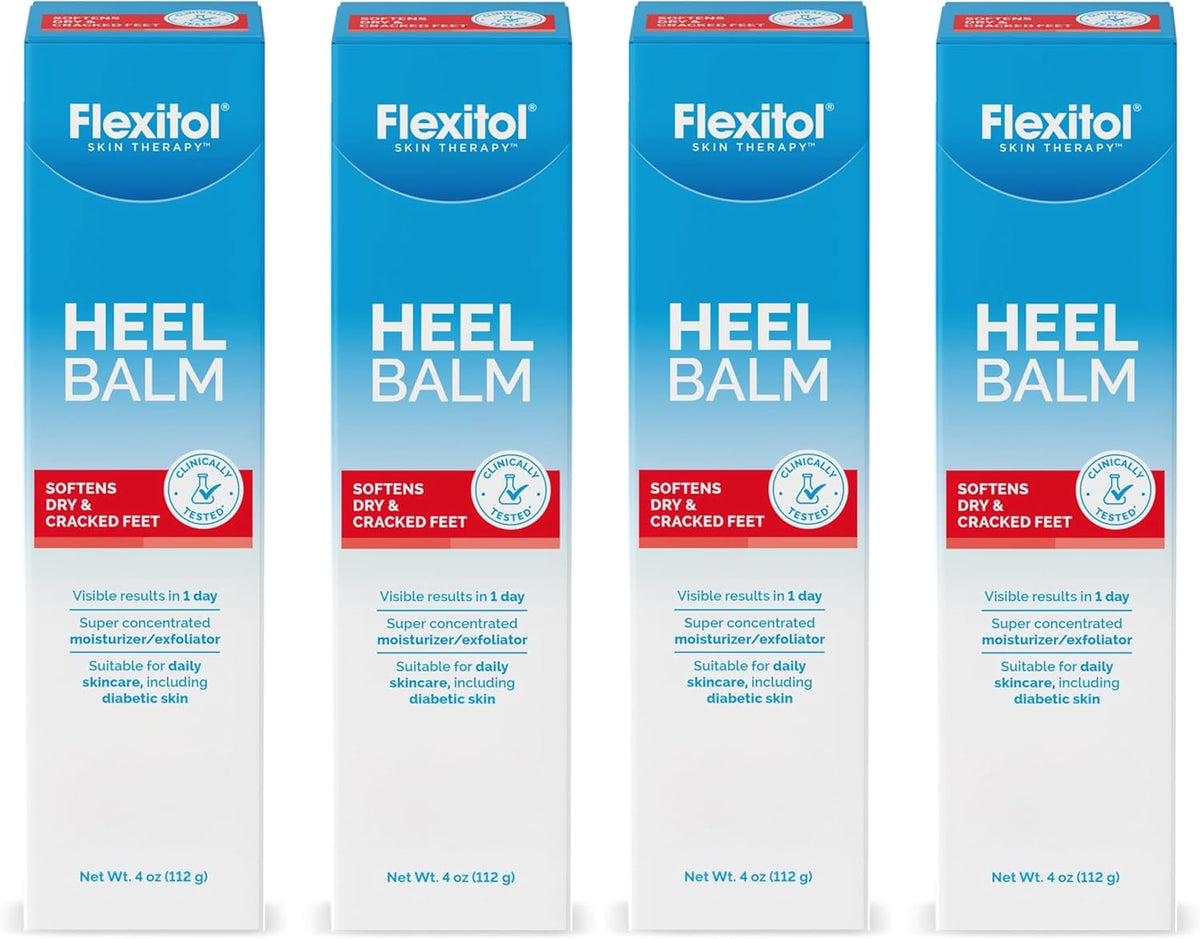 Flexitol Heel Balm, Cracked Heel Cream & Foot Balm, Intensive Hydration for Dry, Rough Feet & Heels, Urea-Based Moisturizing Cream, 4 oz Tube - Image 10