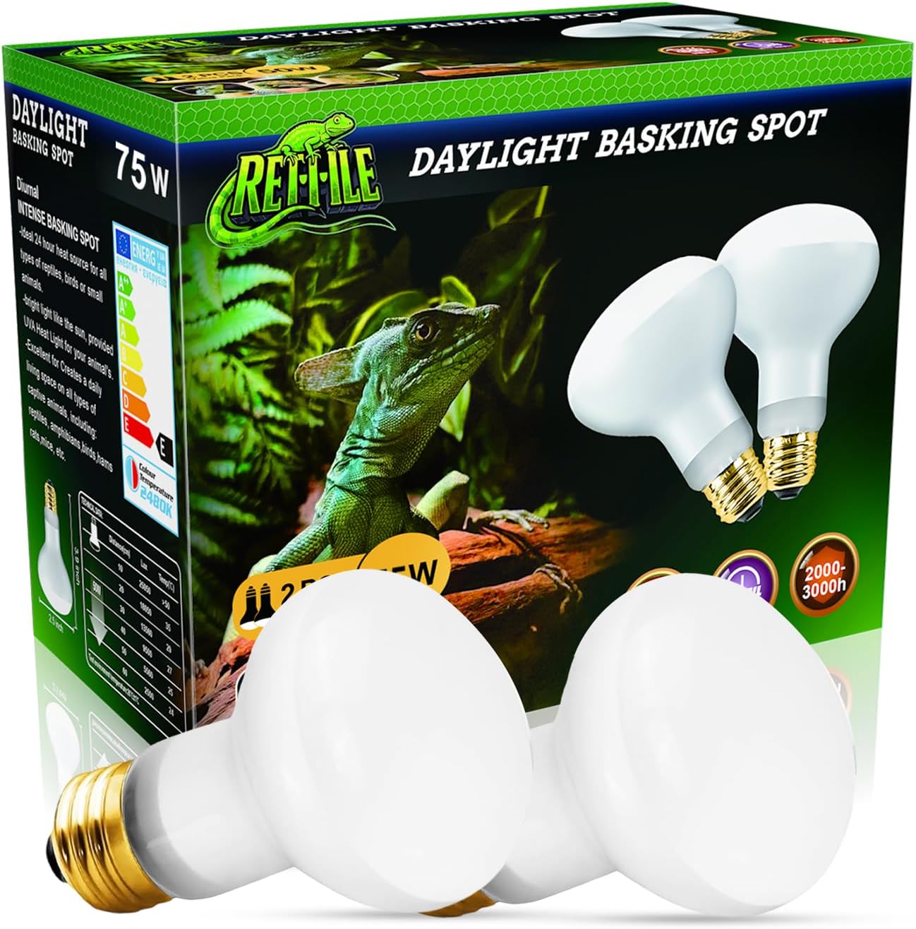 Reptile Heat Lamp 150W,Daylight UVA Basking Light Bulbs with E26 Base for Lizards, Turtles, Snakes and Amphibians 2 Pack - Image 11