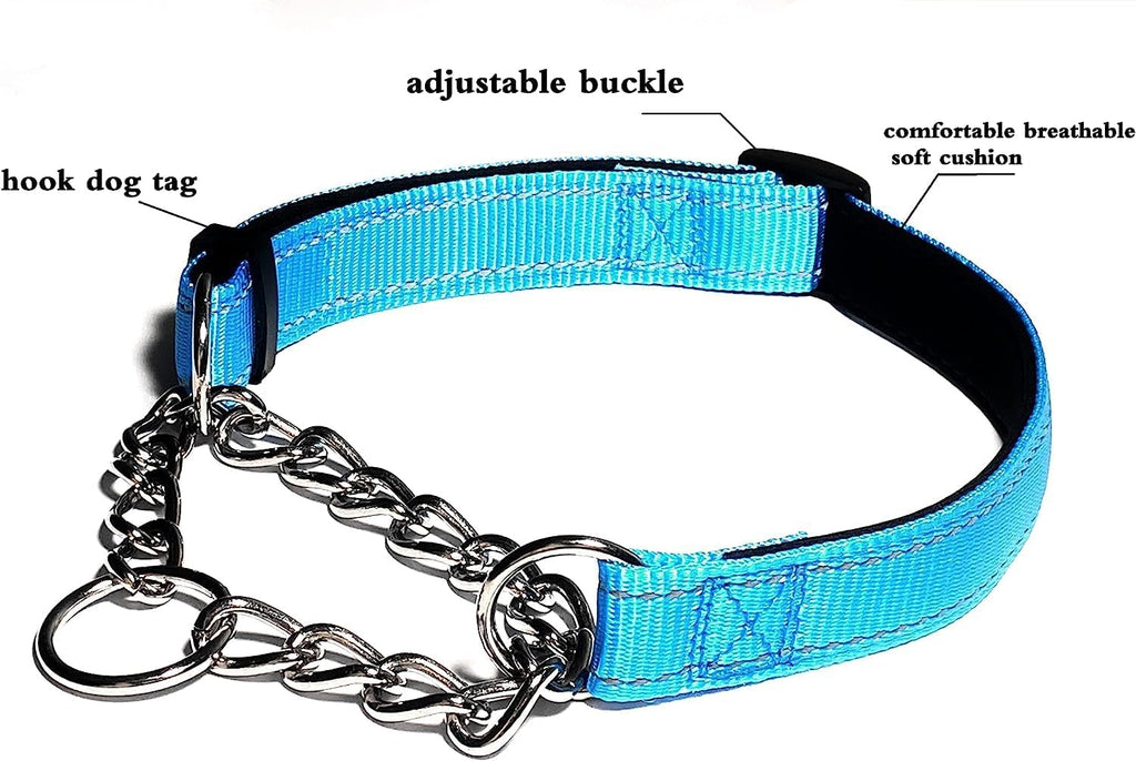 PSPORT extra large red dog collar laid flat showing its adjustable nylon slider strap.