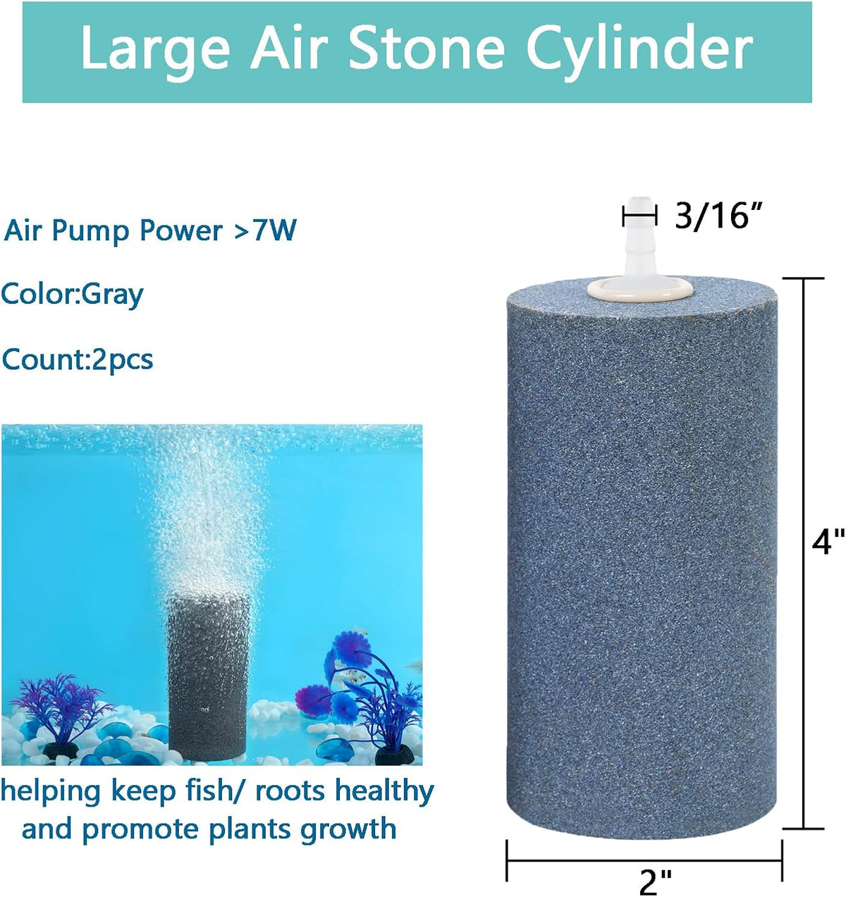 Aquaneat bubble diffuser cylinder showing fine texture detail