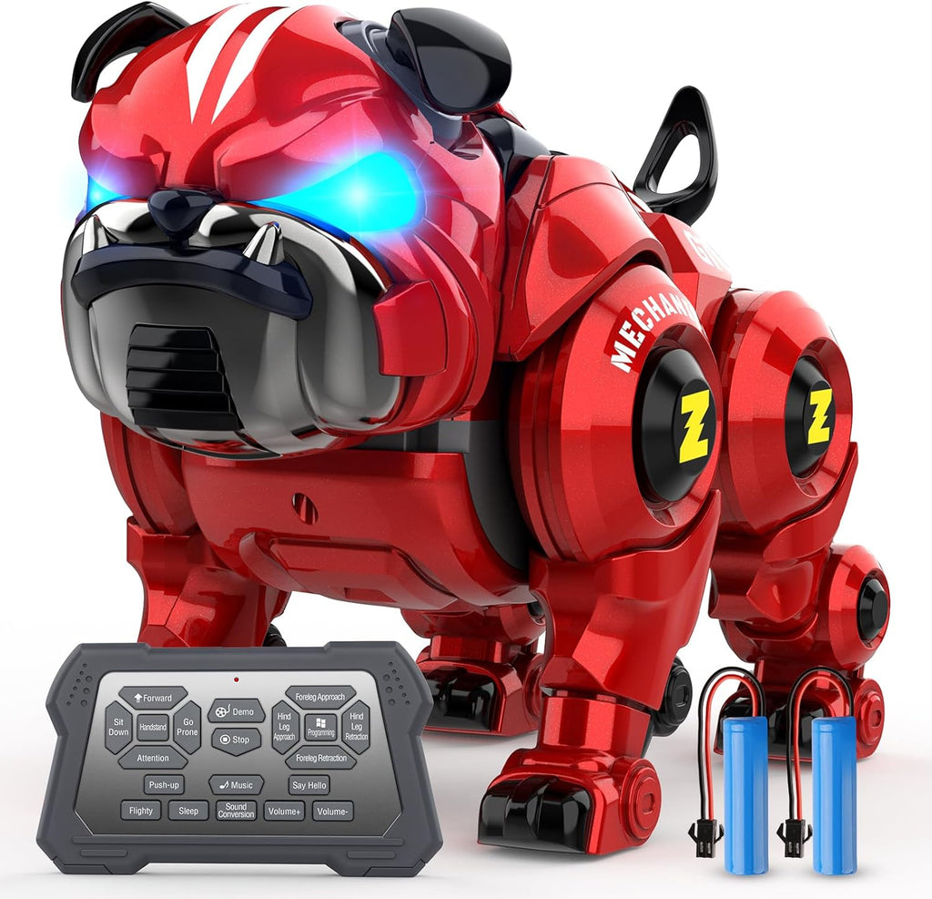 Lterfear Robot Dog front view in vibrant red color