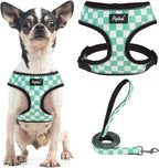 PUPTECK Soft Mesh Dog Harness Small Sized and Leash Set Pet Puppy Cat Comfort Padded Vest No Pull Harnesses, Beige, S - Image 10