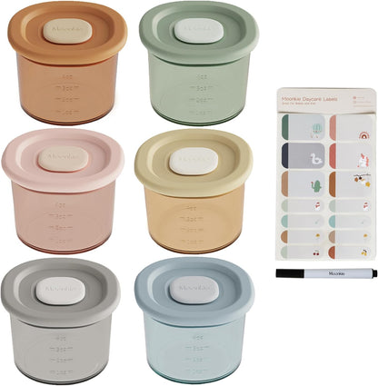 Moonkie silicone baby food container 4 fluid ounce front view