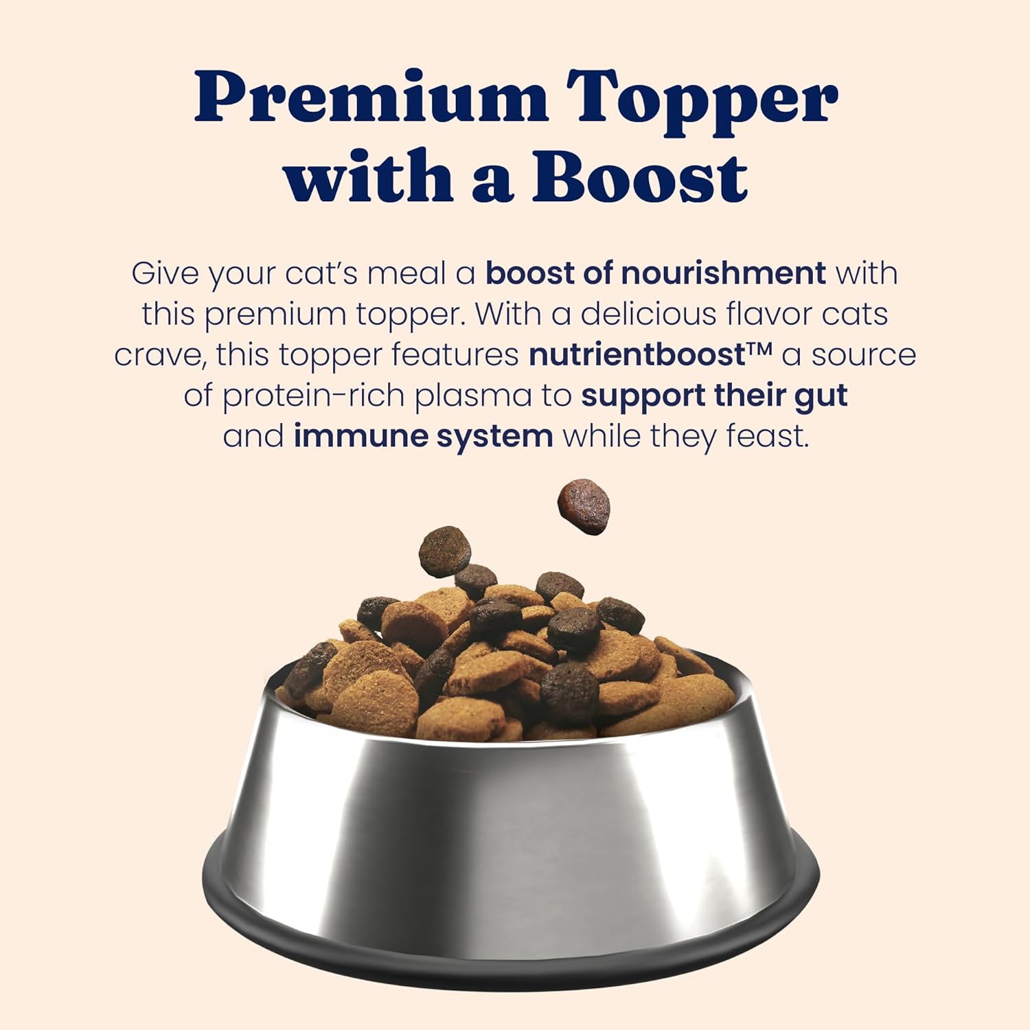 Solid Gold NutrientBoost cat food topper grain-free label