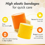 Qpets pet bandage set of 9 rolls on white background