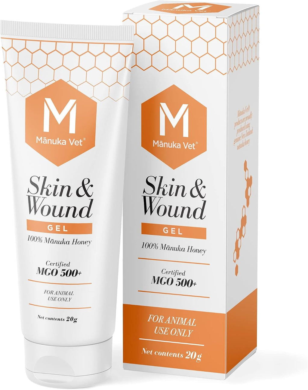 Manuka Vet Skin and Wound Gel 0.71 Ounce tube front view