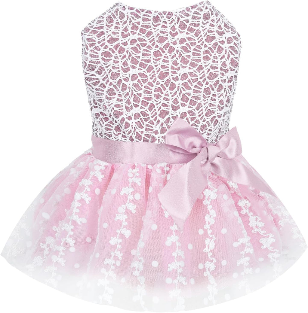 CuteBone Dog Birthday Dress Girl Puppy Skirt Tutu Cat Wedding Outfit Pet Party Clothes for Small Dogs Costume DD15M - Image 11