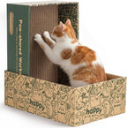 ARGOPET 6 Pack Cat Scratch Pad nested boxes front view with cardboard refills