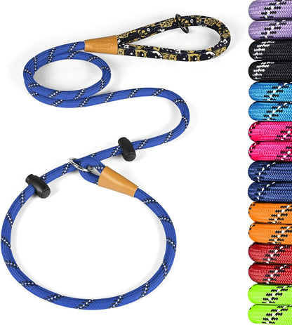lynxking Slip Lead Dog Leash Reflective, Heavy Duty Comfortable Strong Rope for Large Medium Small Dogs No Pull Pet Training (Light Green, Large 1/2in x 6ft-Slip Lead) - Image 11