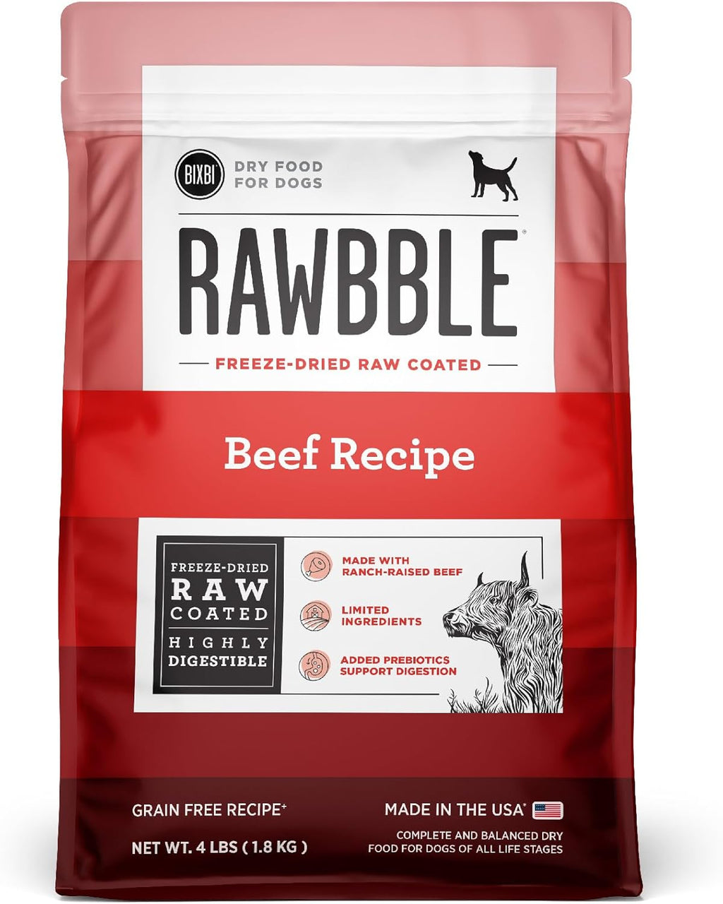 BIXBI Rawbble Freeze-Dried Raw Coated Dog Food, Lamb - Fresh Meat, No Meat Meals, Grain-Free - USA Made, 4 lbs - Image 9