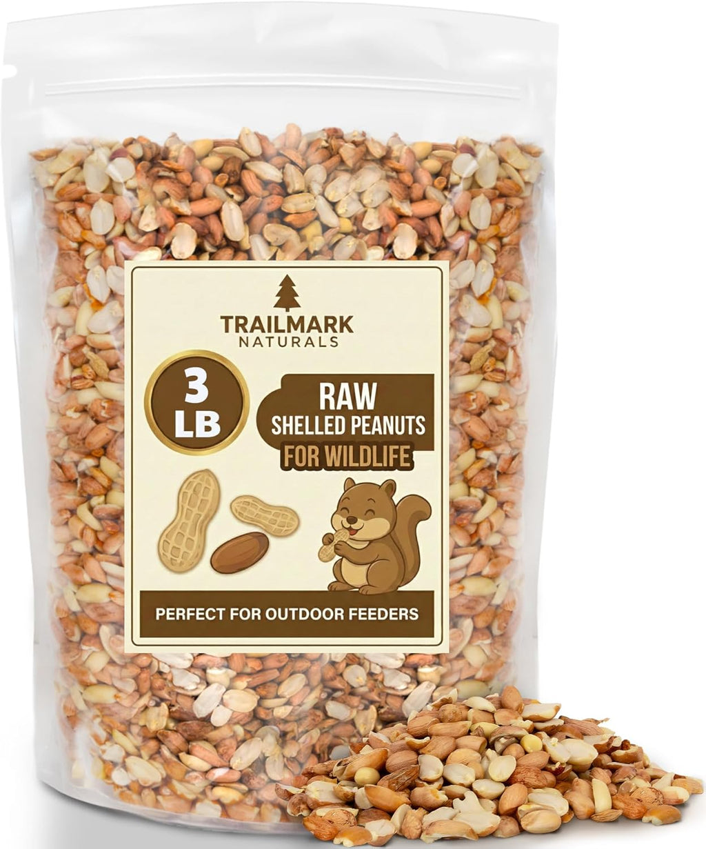 10 LB - Raw Shelled Peanuts For Squirrels, Out of Shell Peanuts For Birds and Wildlife- Squirrel Food, Wild Bird Seed -Grown in The USA - Image 10