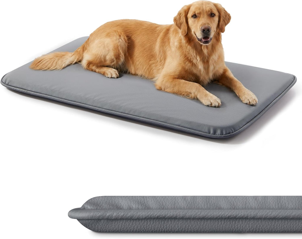 Waterproof Dog Crate Pad Medium Sized Dog, Dual-Sided Outdoor Dog Bed for Crate Washable, Cooling Dog Sleeping Foam Mat, Wipeable, 35x22, Grey - Image 11