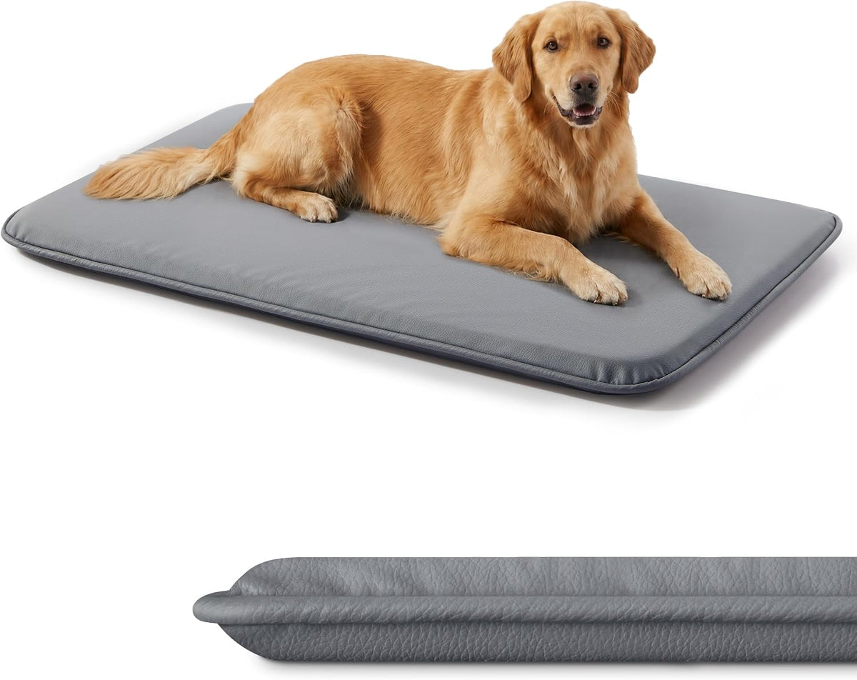 Waterproof Dog Crate Pad Medium Sized Dog, Dual-Sided Outdoor Dog Bed for Crate Washable, Cooling Dog Sleeping Foam Mat, Wipeable, 35x22, Grey - Image 11