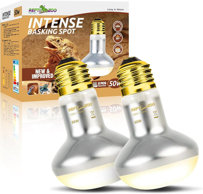 REPTI ZOO Reptile 50W Infrared Heat Lamp Bulb,2 Pack Infrared Basking Spot Light for Reptiles & Amphibian,Bearded Dragon,Leopard Gecko,Turtle,Lizard,Chickens | Pet Brooders Night Heat Lamp - Image 12