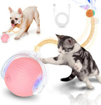 Interactive Cat Toys for Indoor Cats Smart Automatic Ball Rolling for Bored Kitten Pet Upgraded Speedy Moving Chase Dogs Toy Mothers Day Gifts Red - Image 9