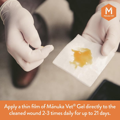 Manuka Vet honey gel treatment for horse and cat skin repair