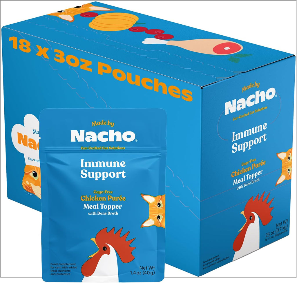 Made by Nacho Digestive Support Cage-Free Chicken Puree Meal Topper with Bone Broth (18 Count) - Image 9