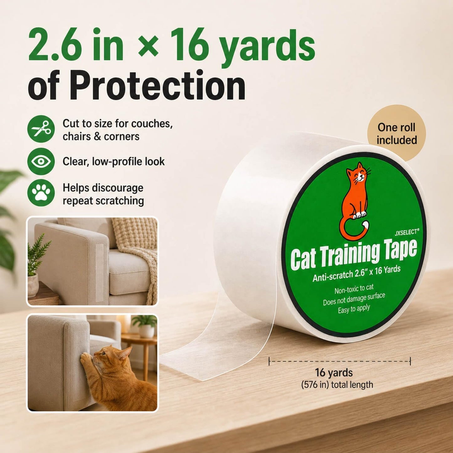 Demonstration of removing backing from cat training tape