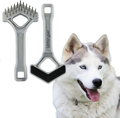 Mini-Rake V-Shaped with 1" Long Double-Row Rotating Teeth (AquaBlue) - Image 12