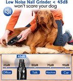 Hand holding Petsaunter pet nail grinder for demonstration
