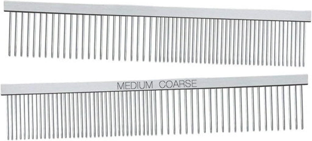 Master Grooming Tools greyhound comb showing contoured non-slip spine