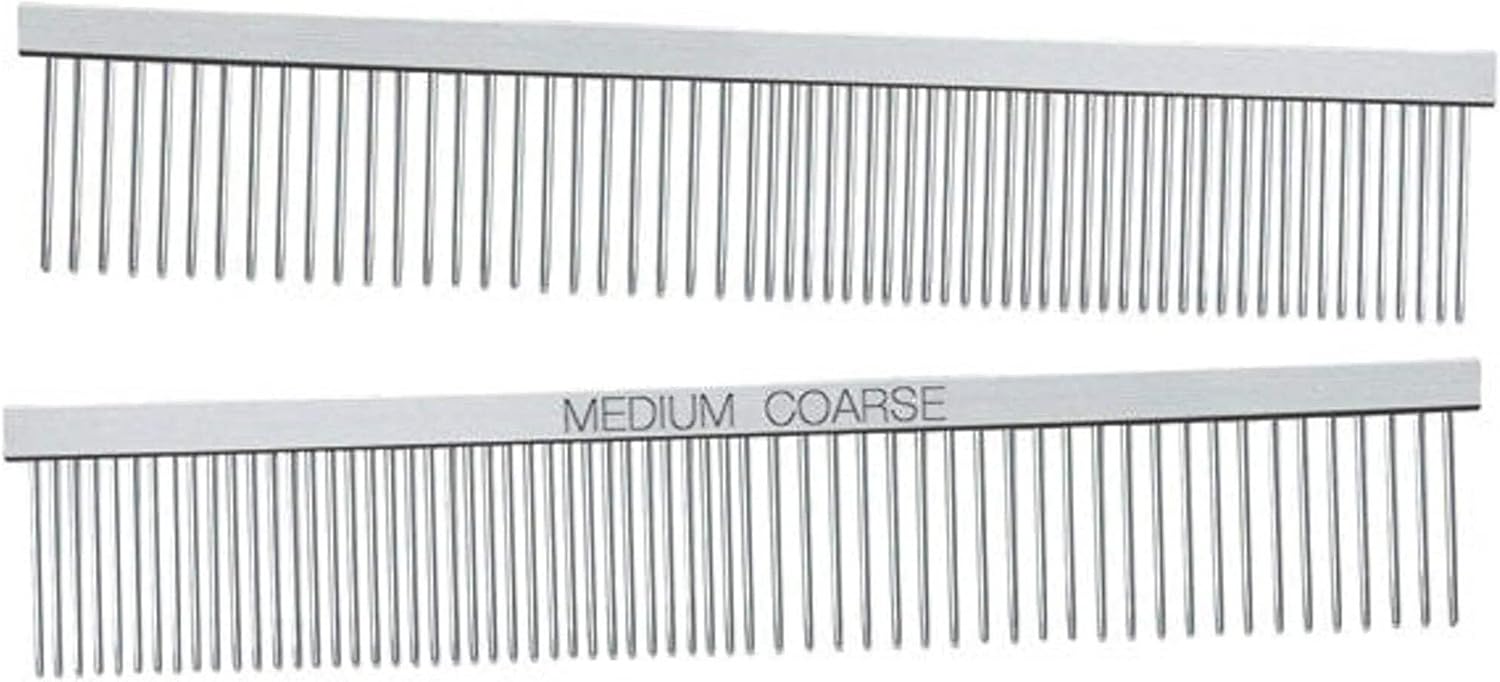 Master Grooming Tools greyhound comb showing contoured non-slip spine