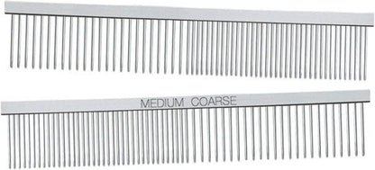 Master Grooming Tools greyhound comb showing contoured non-slip spine