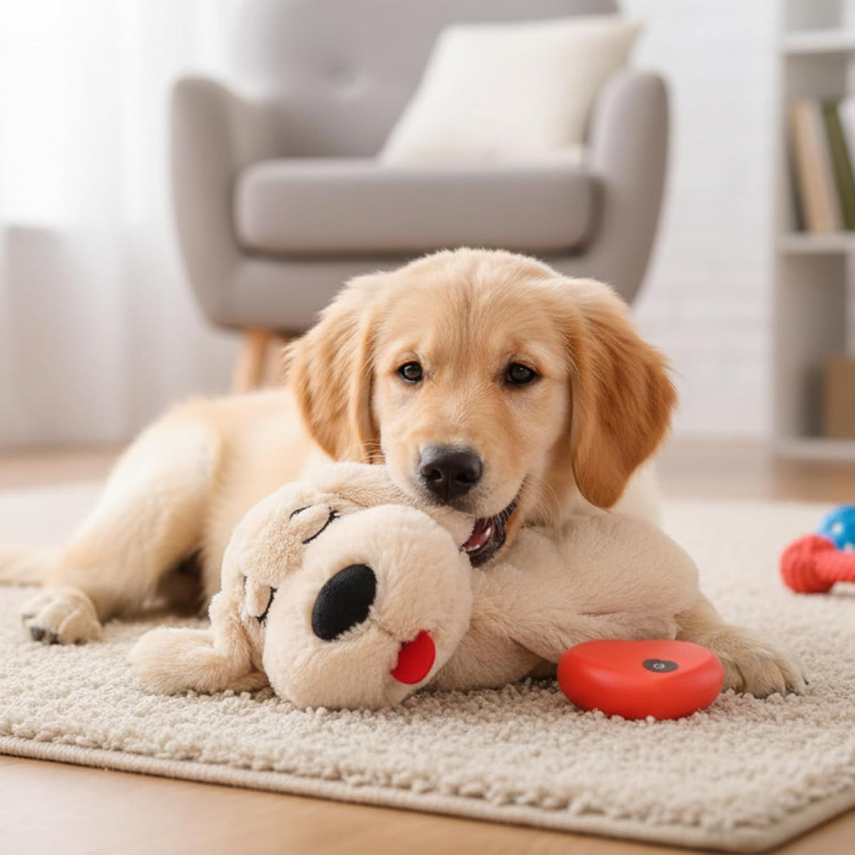 3T Group heart shaped battery device for pet toy