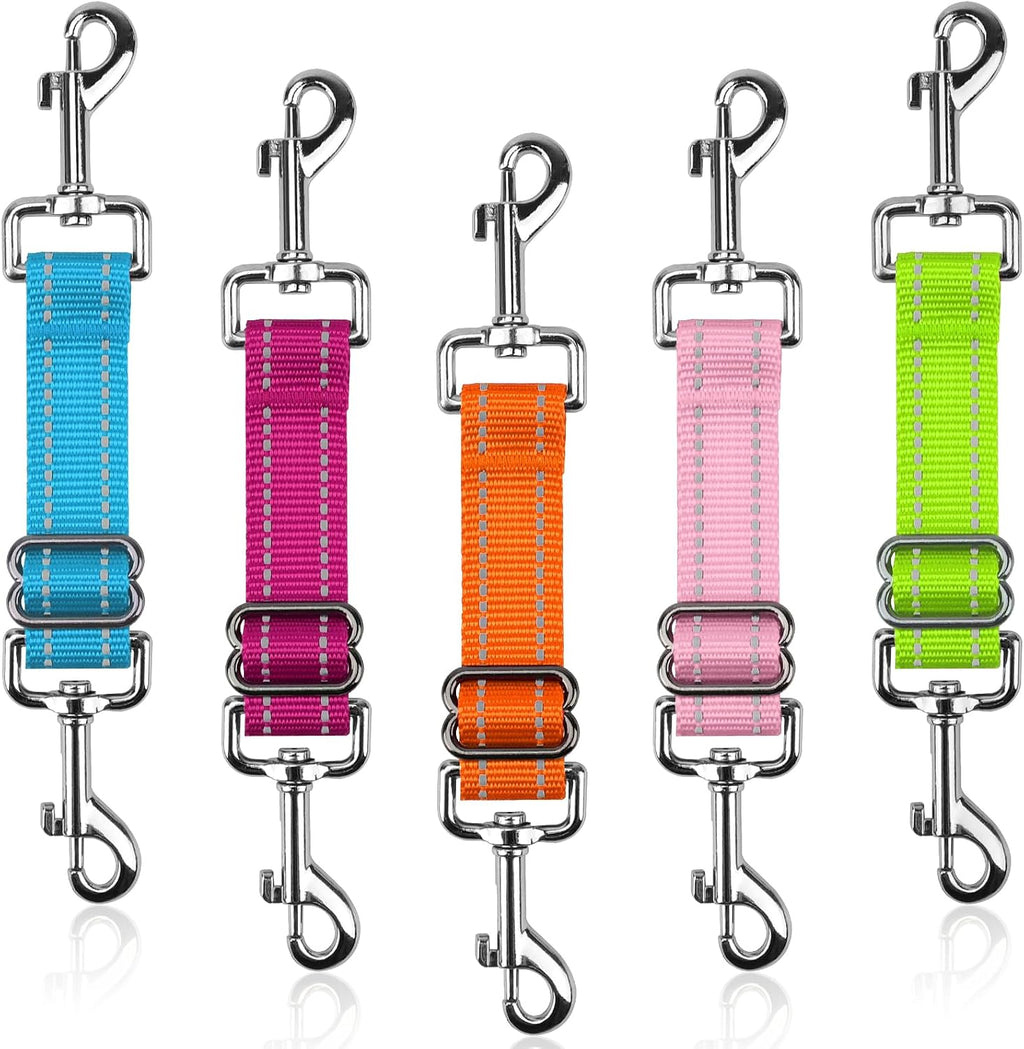 YUEPET 2 Pack 8.3 Inches Metal Dog Collar Safety Clips Heavy Duty Duble Ended Doggie Harness Collar Connector Stainless Steel Backup Clip for Dogs - Image 14