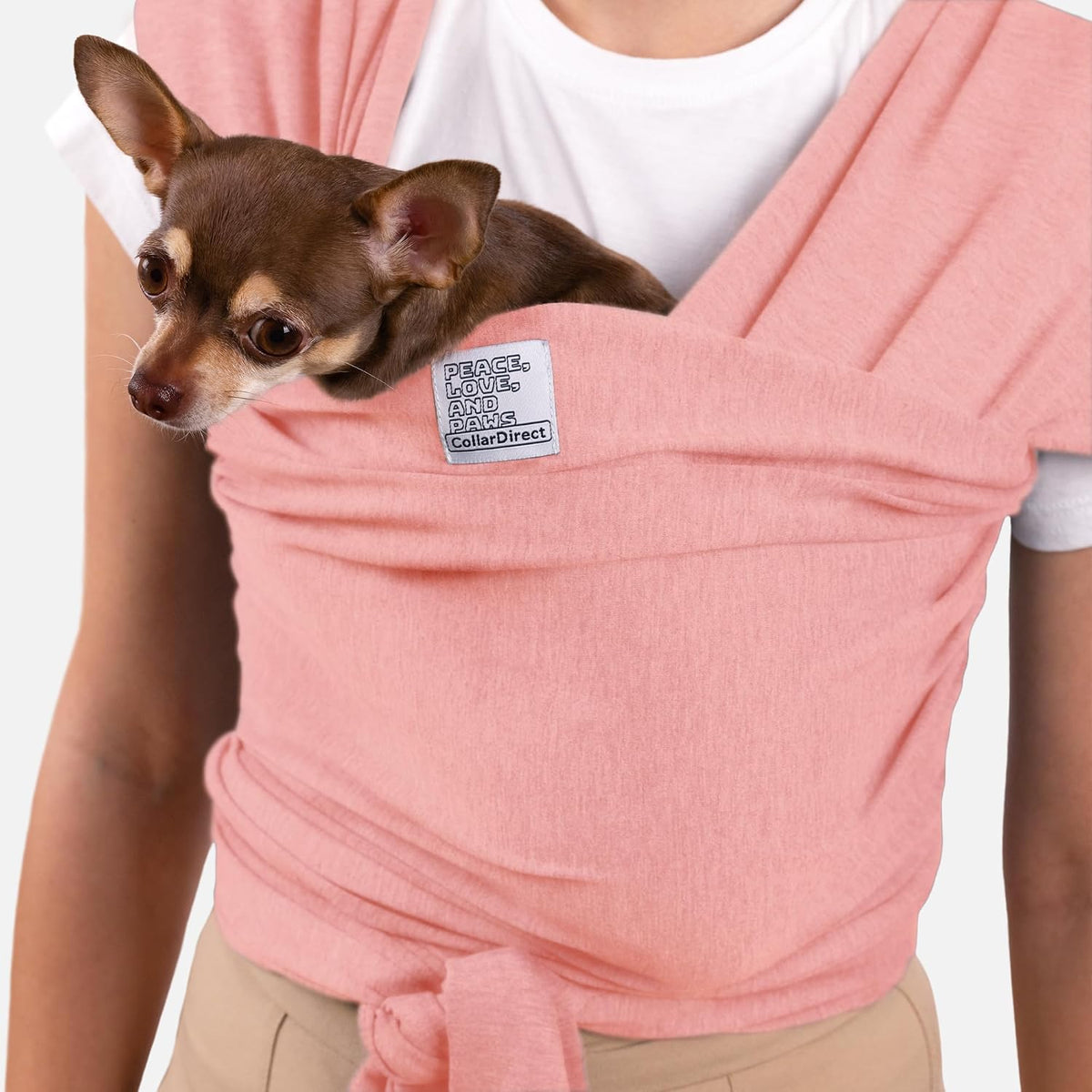 Cat Sling Carrier for Small Pets - Anti-Anxiety Cat Sling, Kitten Pouch - Pet Sling in Gray Black Blue Green Pink Yellow (Gray, Standard) - Image 11