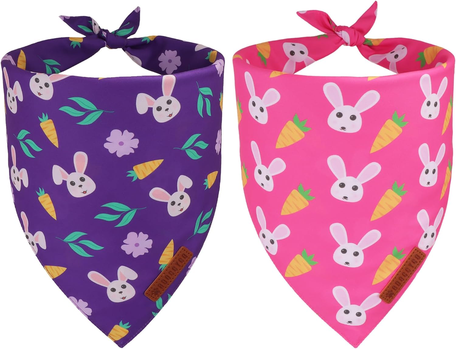 ADOGGYGO Star Dog Bandana 2 Pack, Reversible Red Blue Patriotic Pet Scarf Bib, Adjustable Fit 4th of July Star Bandanas for Medium Large Dogs Pets (Large) - Image 12