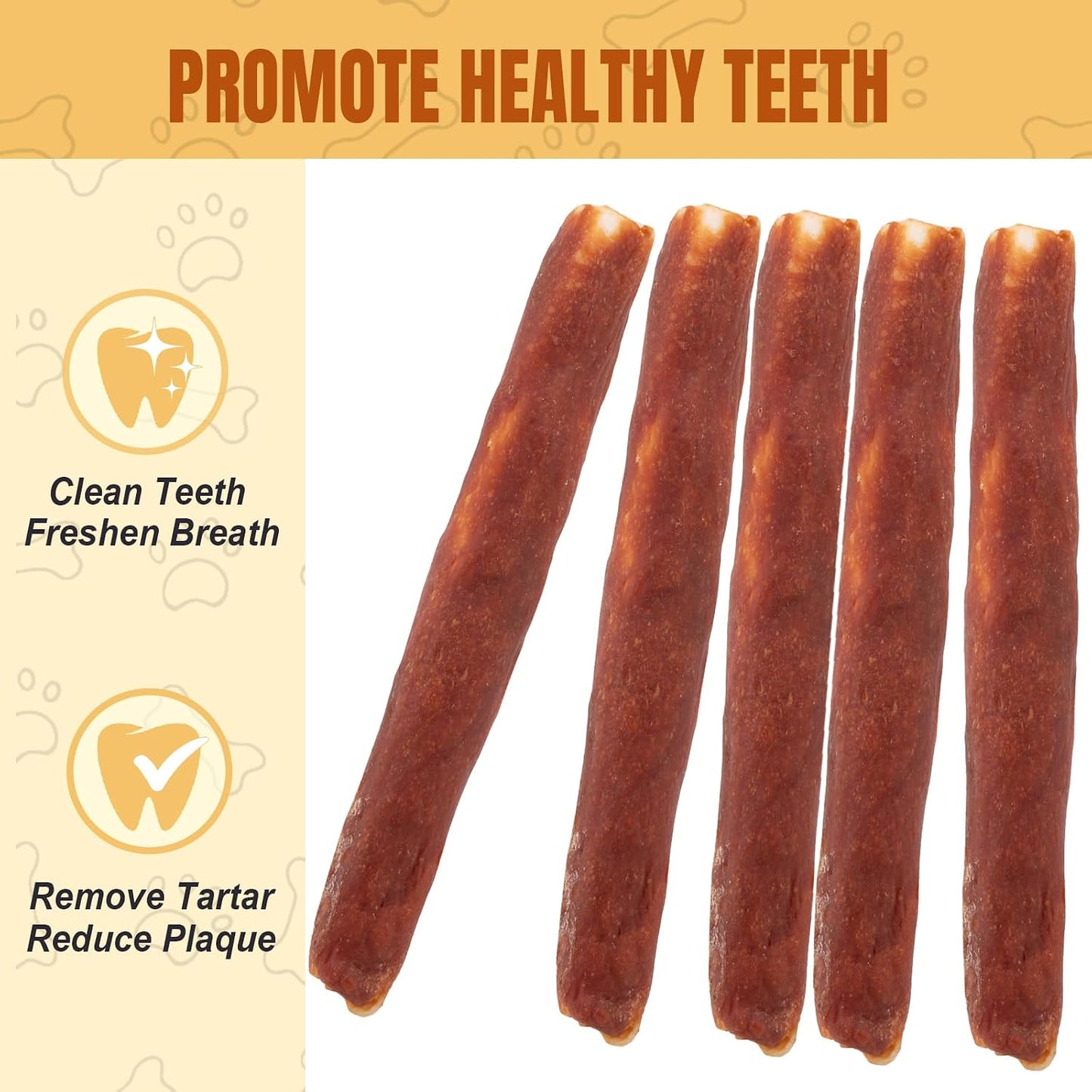 Amzey ten inch long lasting dog chews for large breeds over fifty pounds