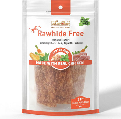 Comparison of LuvChew stick size and texture