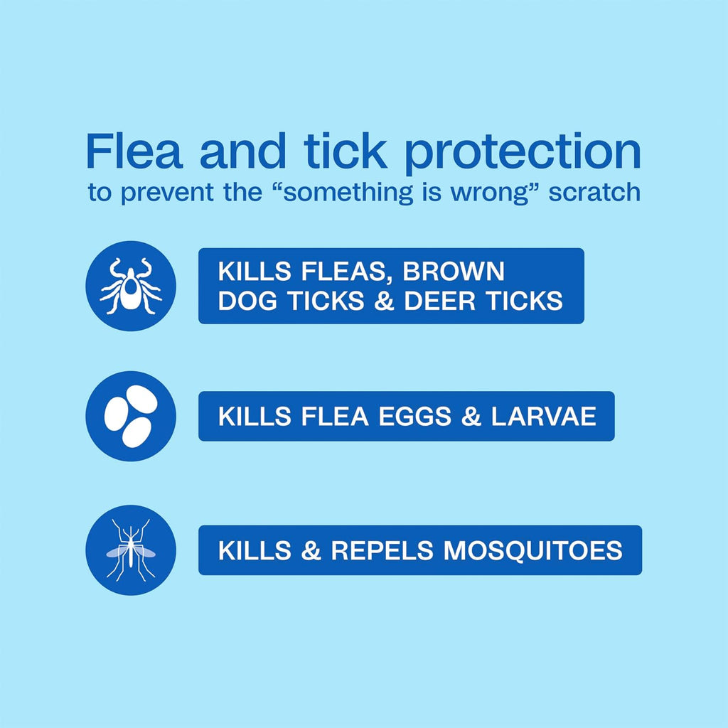 Adams Plus 3 pack topical flea treatment tubes for large dogs