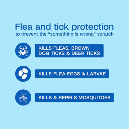 Adams Plus 3 pack topical flea treatment tubes for large dogs