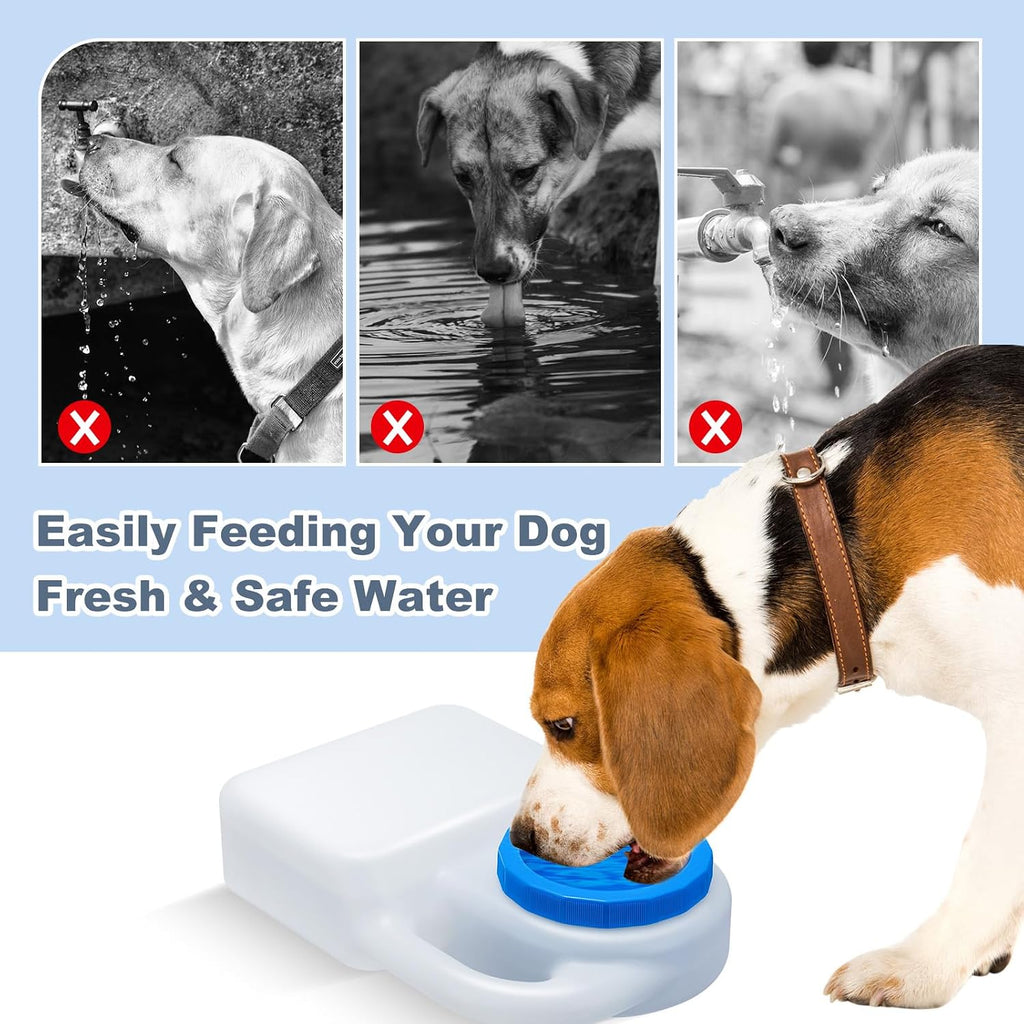 Ziliny 1 Pcs 3 Quart No Spill Portable Dog Travel Water Bowl Leakproof Pet Water Bowl for Pet Dispenser for Small Large Dogs Cats Camping Hiking Trips Car RV Boat Road Mess-Free Design - Image 5