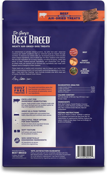 Dr. Gary's Best Breed Air-Dried Dog Treats & Food Topper - Grass-Fed New Zealand Beef, Single Protein for Sensitive Dogs, Grain-Free (12 oz) - Image 10