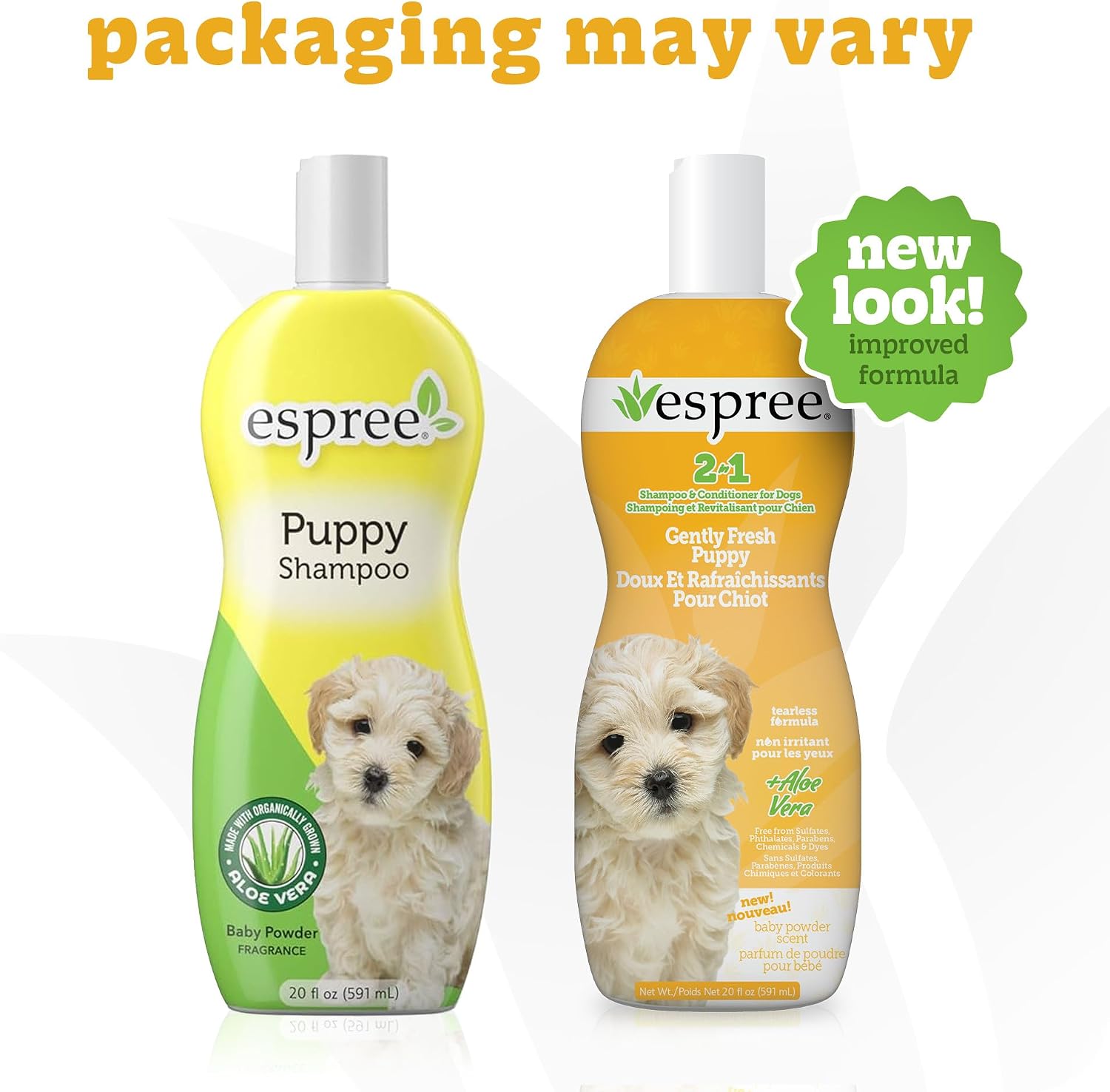 Espree tearless puppy shampoo with aloe vera for sensitive skin