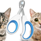 Cleanse cat nail clipper front view showing stainless steel blades