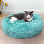 Bottom view of pet bed showing non-slip material
