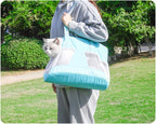 Stylish Ibluelover handbag for cat and dog travel