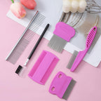 Stainless steel flea and lice removal comb for dogs