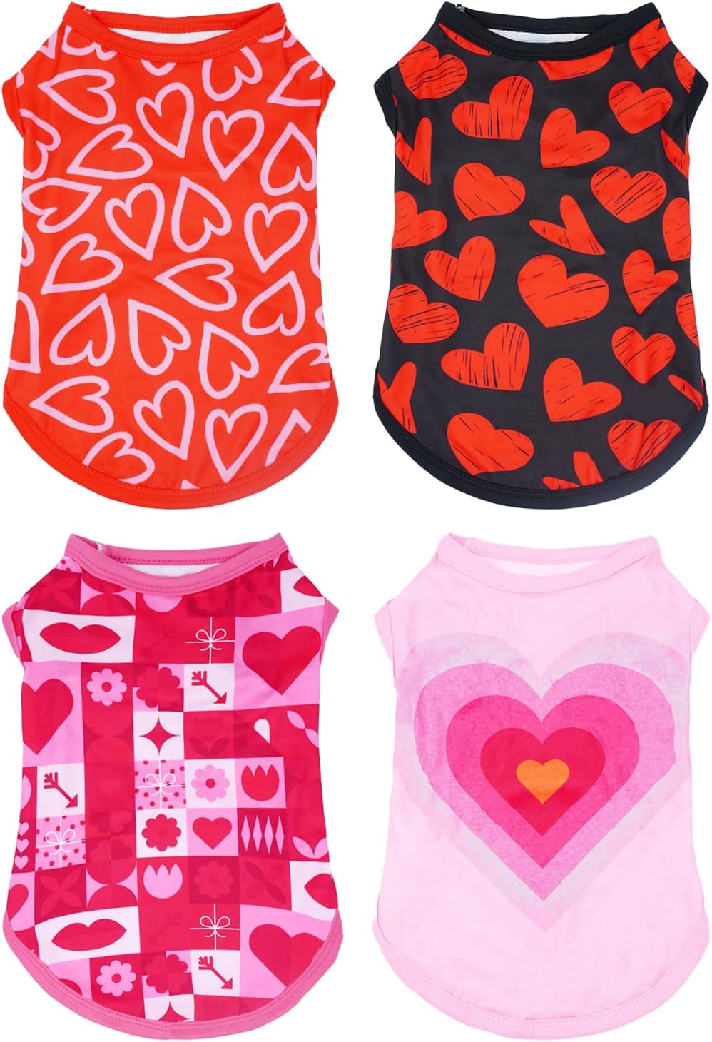 PET SHOW 4 Pack 4th of July Small Dog Clothes Patriotic Dog Shirts Stripes Stars Vest American Flag T-Shirts for Independence Day Holiday Party Pets Puppy Cats Tank Top Boy Girl(X-Small) - Image 9